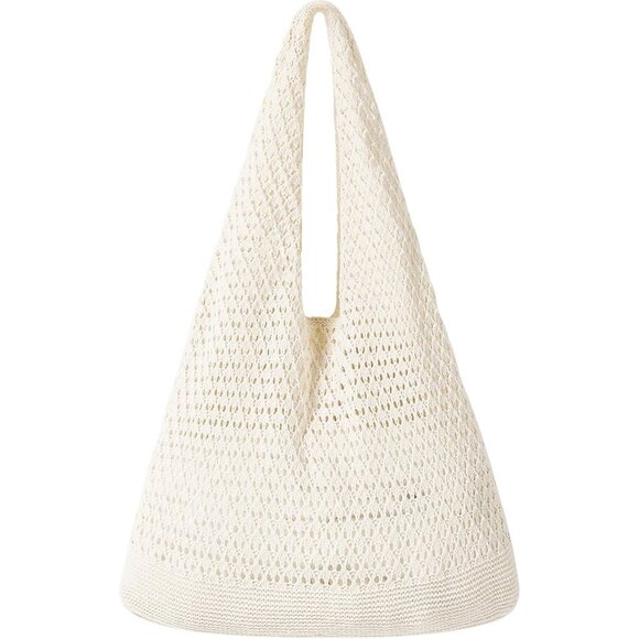 Women's Apricot Shoulder Shopping Handbag Casual Travel Totes Fold Able Bags - Picture 1 of 7